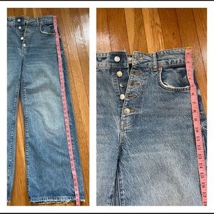 Zara wide leg jeans Size 8